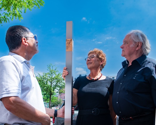 Gary und Dianne Schwager und Regisseur Michael Verhoeven