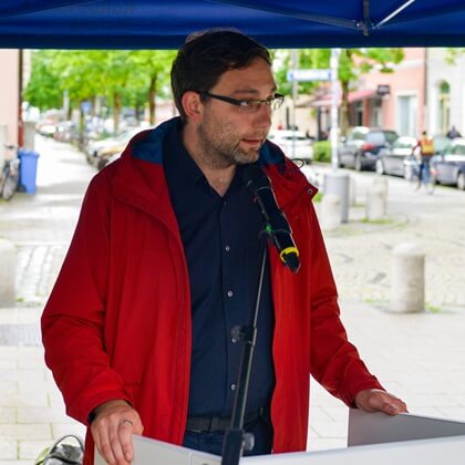 Stadtrat Stefan Jagel in Vertretung des Oberbürgermeisters der Landeshauptstadt München