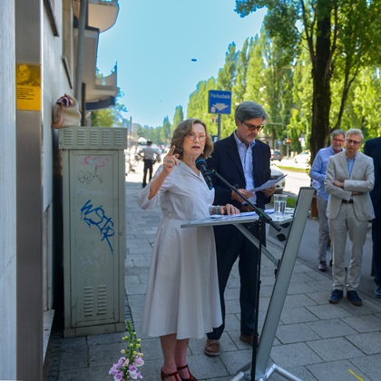 Prof. Mara Fazio und Dr. Claudio Lindner, Angehörige