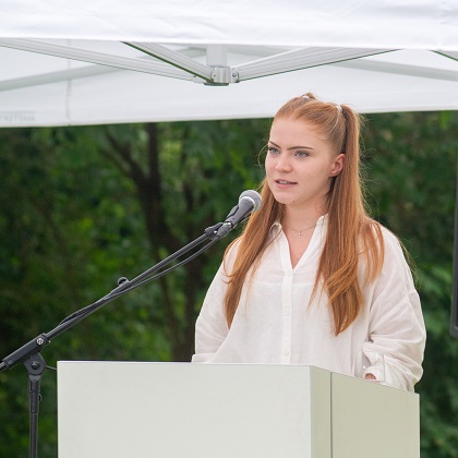 Emily Richter, Auszubildende bei der Münchner Wohnen