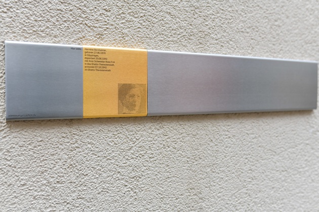 Das Erinnerungszeichen für Hermine Bernheimer