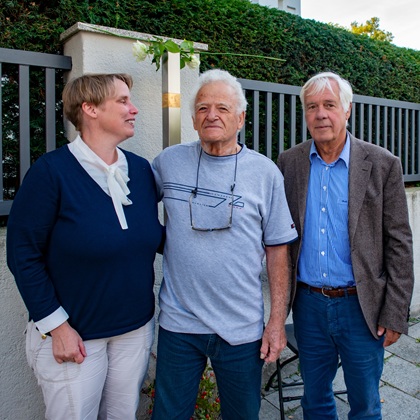 Dr. Sibylle von Tiedemann, Gideon Levinger und Prof. Michael von Cranach von der Arbeitsgruppe Psychiatrie und Fürsorge im Nationalsozialismus in München