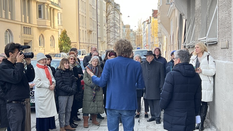 Commemorative event at Ohmstraße