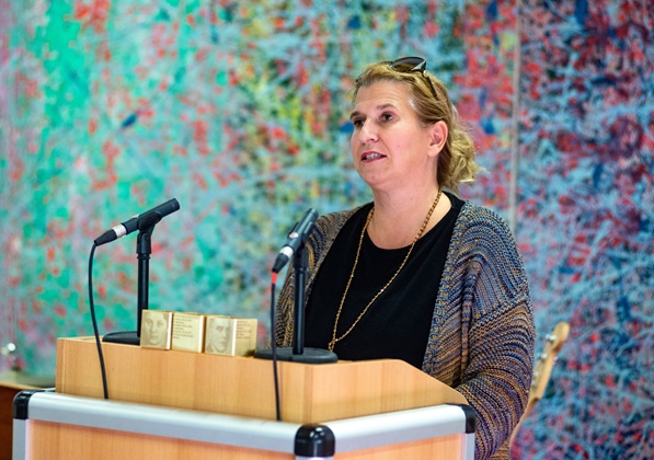 Stadträtin Julia Schönfeld-Knor in Vertretung des Oberbürgermeisters der Landeshauptstadt München