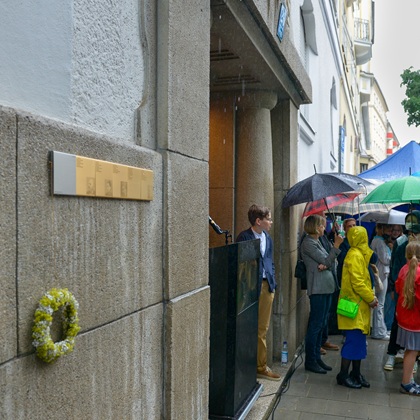 Commemoration at Tengstraße 26