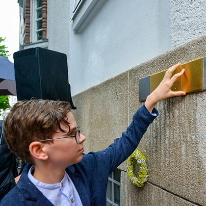 Franz Noweck, initiator of the Memorial Signs