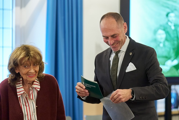 Dr. h.c. mult. Charlotte Knobloch and Councillor David Süß
