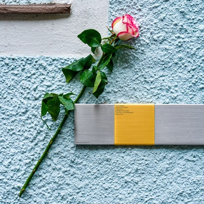 Erinnerungszeichen für Curt Moskovitz