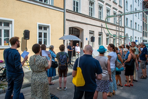During the commemorative event at Ickstattstraße