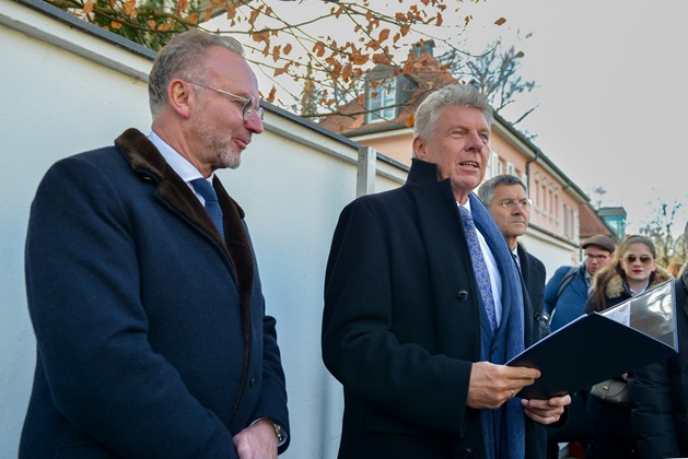 Karl-Heinz Rummenigge, Vorstandsvorsitzender des FC Bayern München, und Oberbürgermeister Dieter Reiter